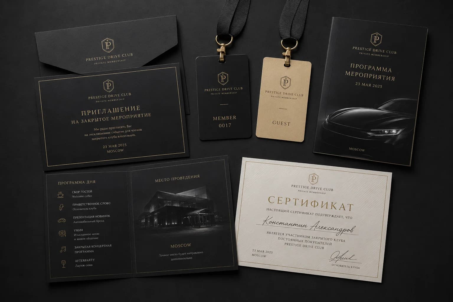 Приглашения, открытки и event-полиграфия Brand-X