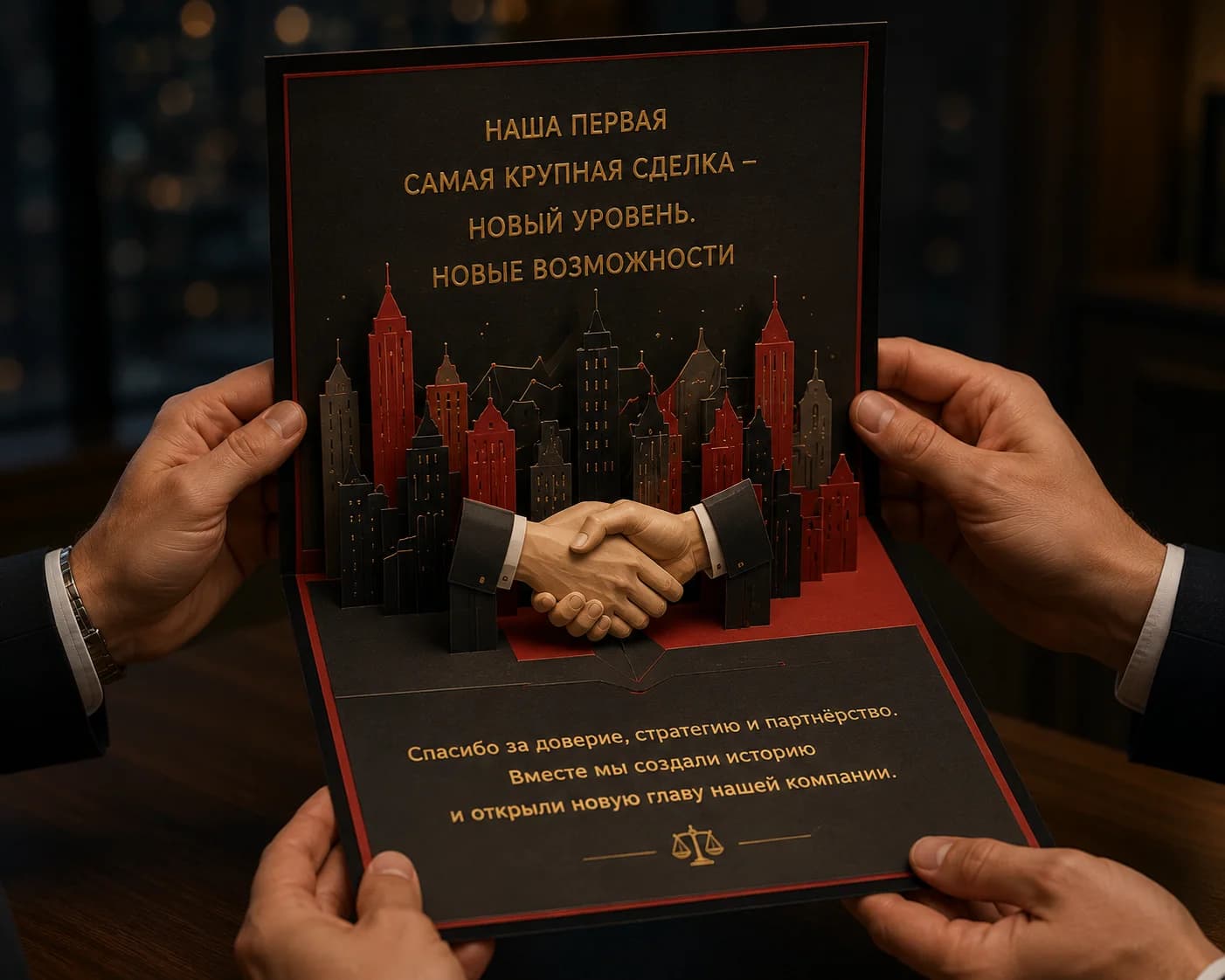 Корпоративный подарок с фирменной полиграфией Brand-X