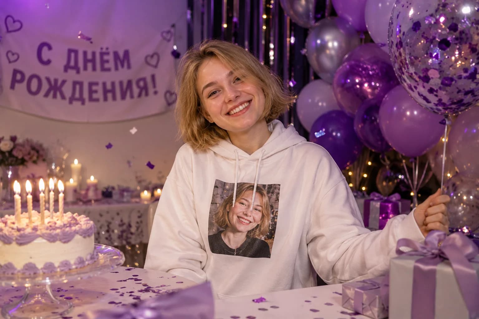 Худи с персональным фотопринтом