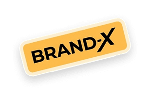 Наклейка с логотипом Brand-X