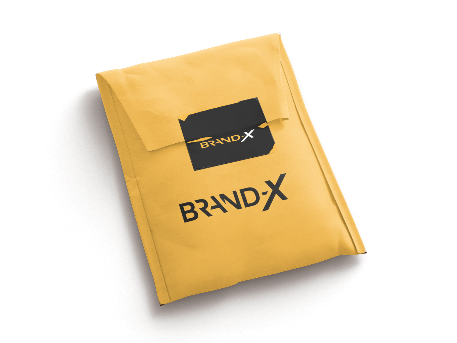 Крафт-пакет с логотипом Brand-X