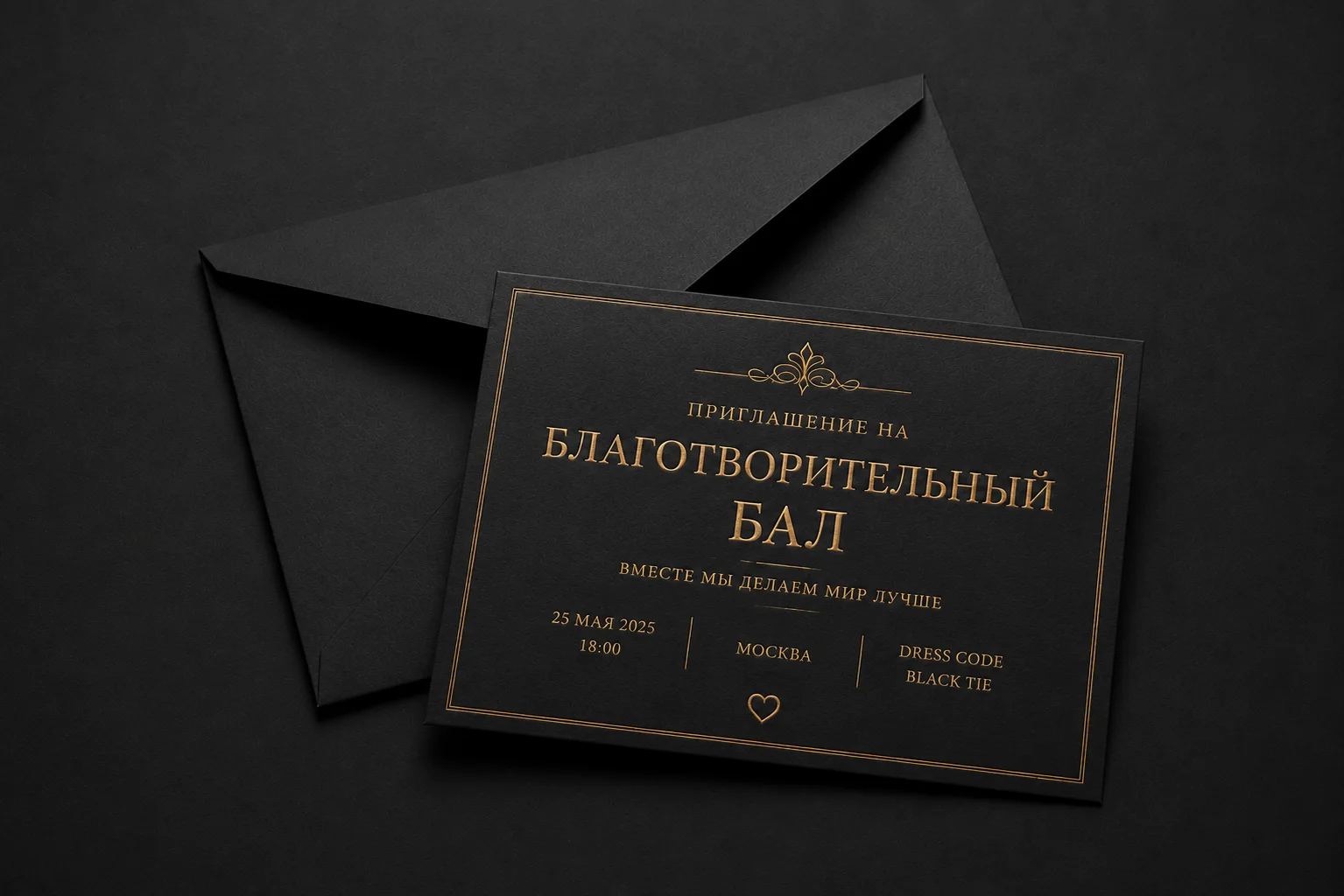 Приглашения и открытки с премиальной отделкой
